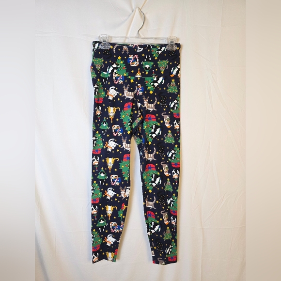 Cat Holiday Christmas Themed Leggings - Picture 1 of 2
